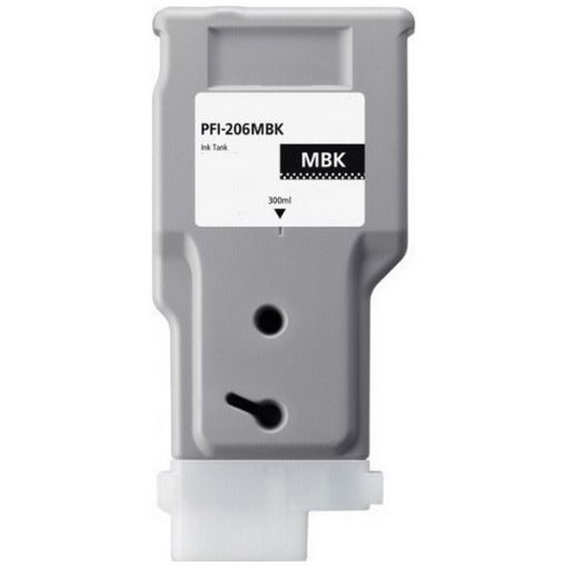 Remanufactured 5302B001 (PFI-206MBK) Matte Black Ink Cartridge (300 ml) 