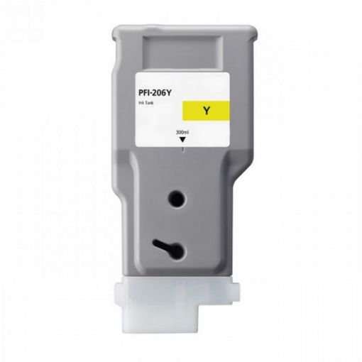 Remanufactured 5306B001 (PFI-206Y) Yellow Ink Cartridge (300 ml)