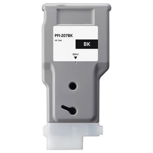 Remanufactured 8789B001 (PFI-207Bk) Black Ink Cartridge (300 Yield) 