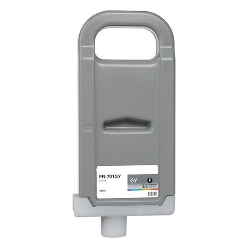 Remanufactured 0909B001 (PFI-701GY) Gray Inkjet Cartridge (700 ml)