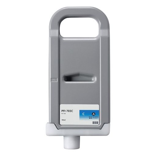 Remanufactured 2964B001AA (PFI-703C) Cyan Inkjet Cartridge (700 ml) 
