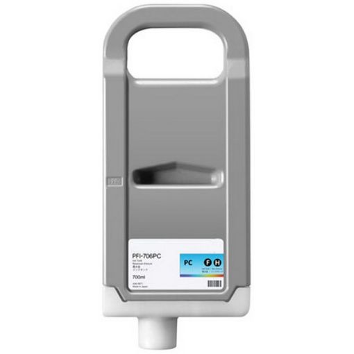 Remanufactured 6685B001AA (PFI-706PC) Photo Cyan Ink Cartridge (700 ml) 