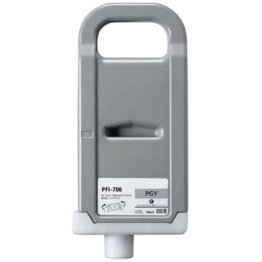 Remanufactured 6691B001AA (PFI-706PGY) Photo Gray Ink Cartridge (700 ml) 