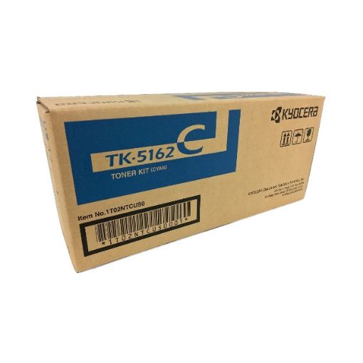 Kyocera Mita 1T02NTCUS0 (TK-5162C) Cyan Toner Cartridge (12000 Yield)