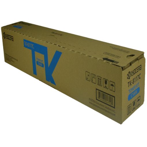 Kyocera Mita 1T02P3CUS0 (TK-8117C) Cyan Toner Cartridge (6000 Yield) 