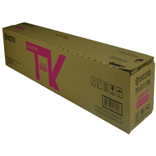 Kyocera Mita 1T02P3BUS0 (TK-8117M) Magenta Toner Cartridge (6000 Yield)