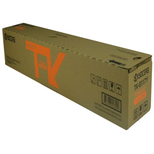 Kyocera Mita 1T02P3AUS0 (TK-8117Y) Yellow Toner Cartridge (6000 Yield) 