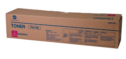 Picture of Konica Minolta A0D7331 (TK-314M) Magenta Toner Cartridge (20000 Yield)