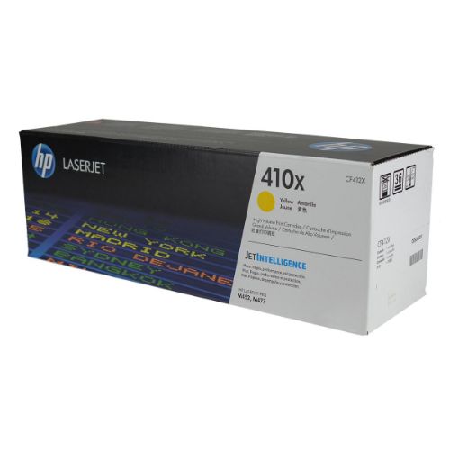 Picture of HP CF412X (HP 410X) High Yield Yellow Toner Cartridge (5000 Yield)
