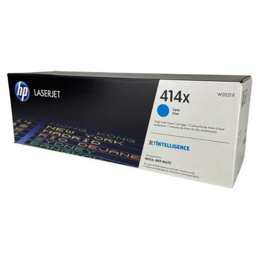 Picture of HP W2021X (HP 414X) High Yield Cyan Toner Cartridge (6000 Yield)