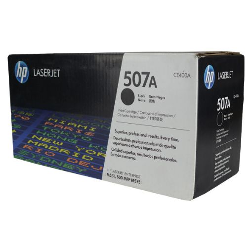Picture of HP CE400A (HP 507A) Black Toner Cartridge (5500 Yield)