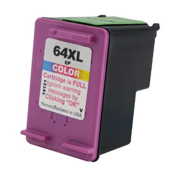 Show details for Remanufactured N9J91AN (HP 64XL) High Yield Tri-Color Ink Cartridge (415 Yield) Picture of Remanufactured N9J91AN (HP 64XL) High Yield Tri-Color Ink Cartridge (415 Yield)