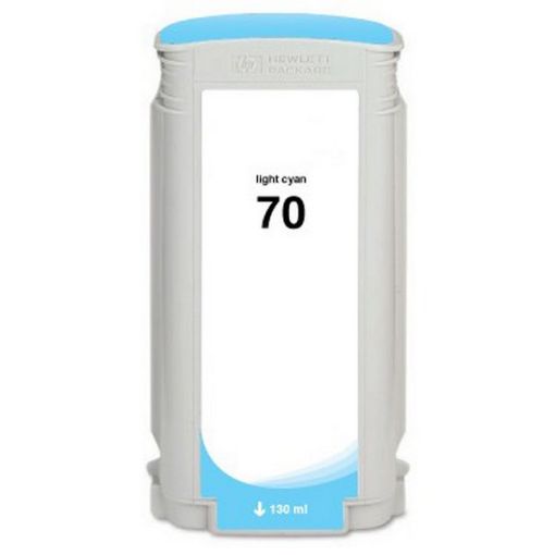 Picture of Remanufactured C9390A (HP 70) Light Cyan Pigment Inkjet Cartridge (130 ml)
