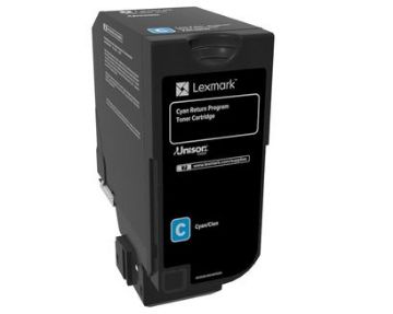 Show details for Lexmark 74C10C0 74C00CG) Cyan Toner Cartridge (3000 Yield) Picture of Lexmark 74C10C0 74C00CG) Cyan Toner Cartridge (3000 Yield)
