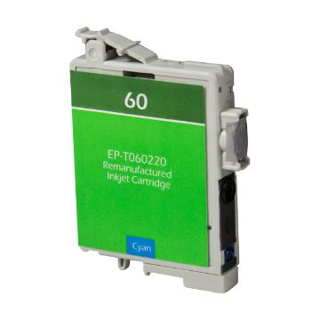 Show details for Remanufactured T060220 (Epson 60) Cyan Inkjet Cartridge (600 Yield) Picture of Remanufactured T060220 (Epson 60) Cyan Inkjet Cartridge (600 Yield)