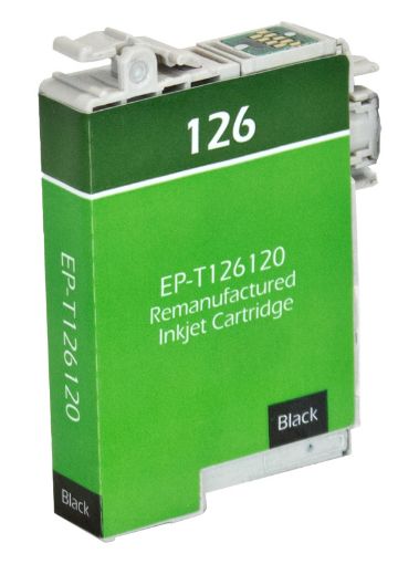 Picture of Remanufactured T126120 (Epson 126) High Yield Black Inkjet Cartridge (385 Yield)