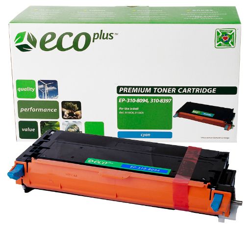 Picture of EcoPlus XG722 (310-8094, PF029, 310-8397) Cyan Toner Cartridge (8000 Yield)