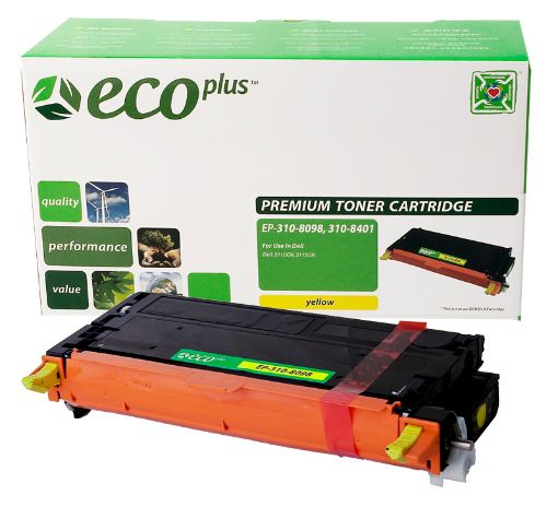 Picture of EcoPlus XG724 (310-8098, NF556, 310-8401) Yellow Toner Cartridge (8000 Yield)