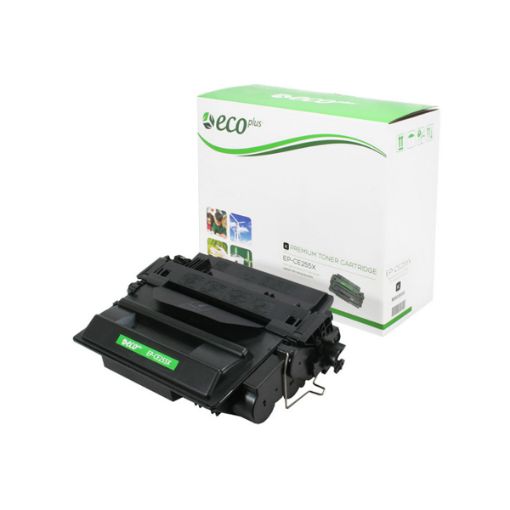 Picture of EcoPlus CE255X (HP 55X) High Yield Black Toner Cartridge (12500 Yield)