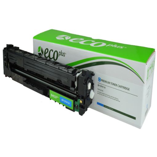 Picture of EcoPlus CF411A (HP 410A) Cyan Toner Cartridge (2300 Yield)