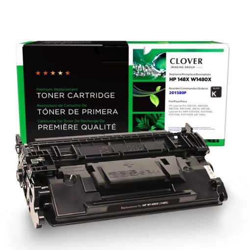 Picture of EcoPlus MICR W1480X (HP 148X) High Yield Black Laser Toner Cartridge (9500 Yield)
