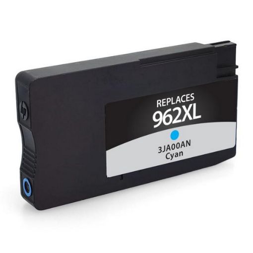 Picture of Remanufactured 3JA00AN (HP 962XL) High Yield Cyan Ink Cartridge (1600 Yield)