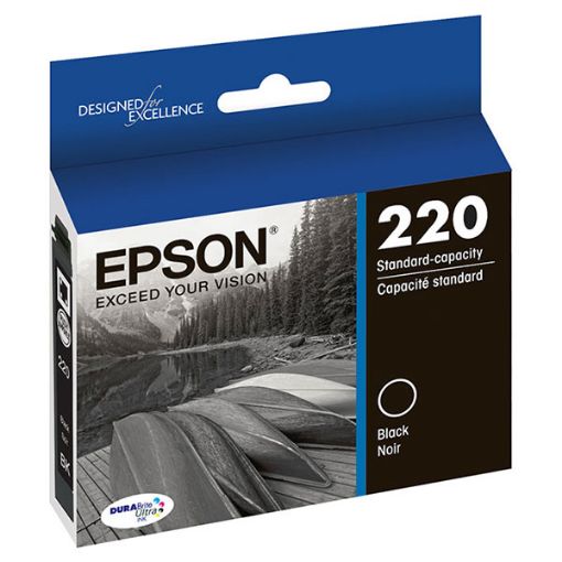 Picture of Epson T220120 (Epson 220) Black Inkjet Cartridge (175 Yield)