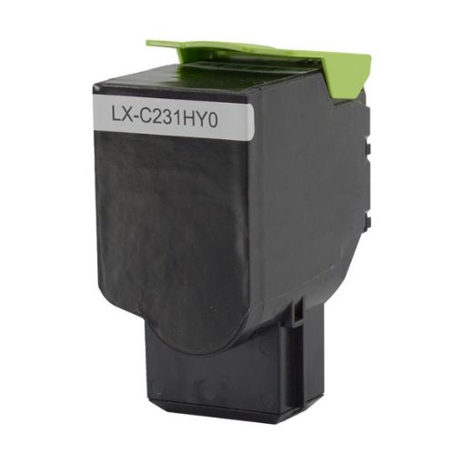 Picture of Lexmark C231HY0 High Yield Yellow Toner Cartridge (2300 Yield)