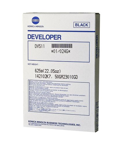 Picture of Konica Minolta DV511 (024G) Black Developer (250000 Yield)