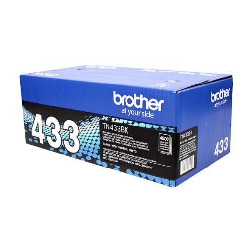 Picture of Brother TN-433BK High Yield Black Toner Cartridge (4000 Yield)