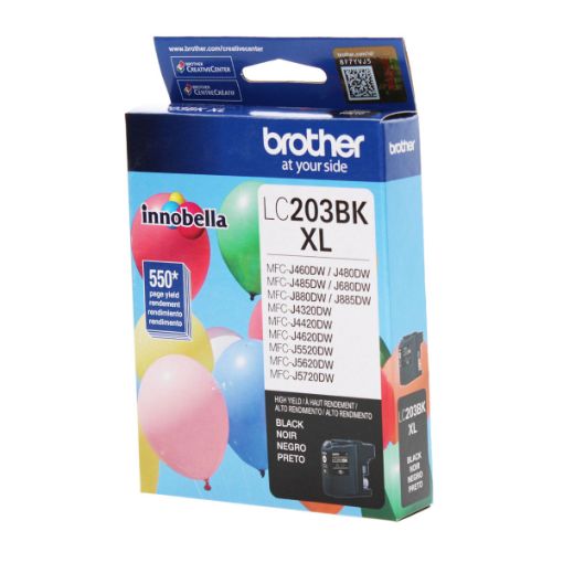 Picture of Brother LC203Bk High Yield Black Inkjet Cartridge (550 Yield)