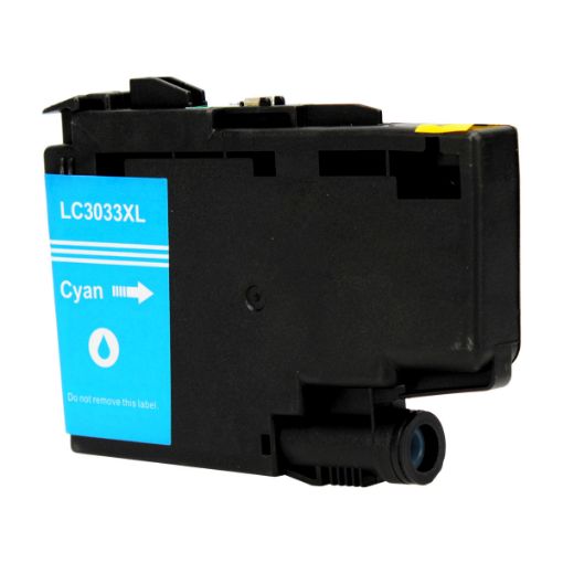 Picture of Compatible LC3033C Super High Yield Cyan Inkjet Cartridge (1500 Yield), No Box