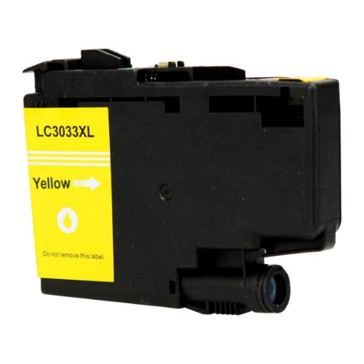 Picture of Compatible LC3033Y Super High Yield Yellow Inkjet Cartridge (1500 Yield), No Box