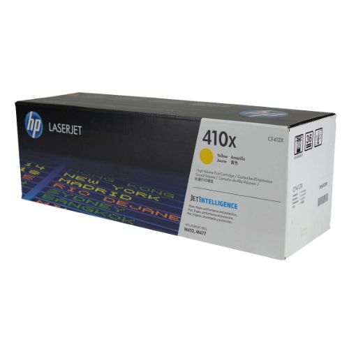 Picture of HP CF412X (HP 410X) High Yield Yellow Toner Cartridge (5000 Yield)