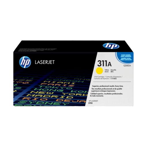 Picture of HP Q2682A (HP 311A) Yellow Toner Cartridge (6000 Yield)