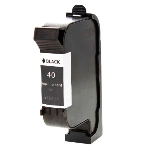Picture of Remanufactured 51640A (HP 40) Black Inkjet Cartridge