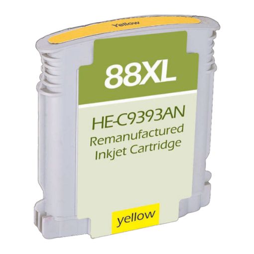 Picture of Remanufactured C9393AN (HP 88XL) High Yield Yellow Inkjet Cartridge (1540 Yield)