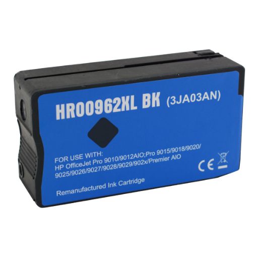 Picture of Remanufactured 3JA03AN (HP 962XL) High Yield Black Ink Cartridge (2000 Yield), No Box