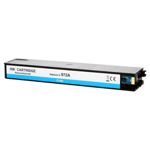 Picture of Remanufactured L0R86AN (HP 972A) High Yield Cyan Pagewide Inkjet Cartridge (7000 Yield)