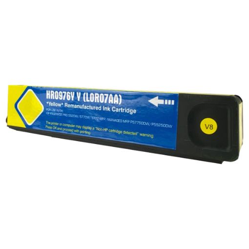 Picture of Remanufactured L0R07A (HP 976Y) Extra High Yield Yellow Pagewide Inkjet Cartridge (13000 Yield)