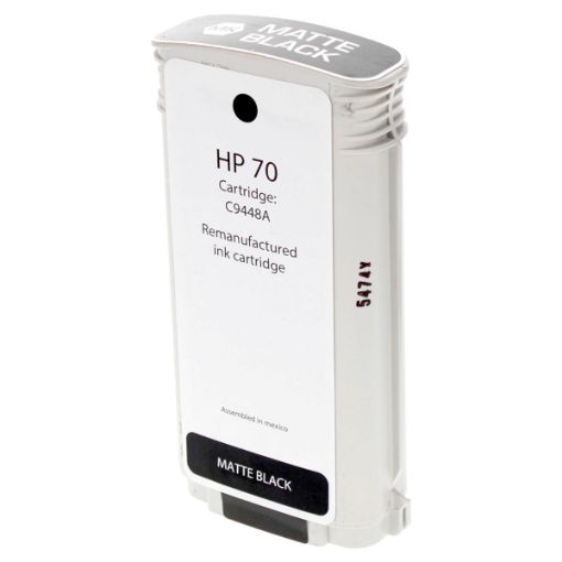 Picture of Remanufactured C9448A (HP 70) Matte Black Pigment Inkjet Cartridge (130 ml)