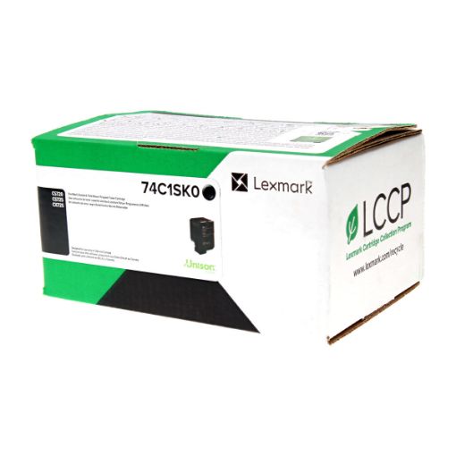 Picture of Lexmark 74C1SK0 74C0SKG) Black Toner Cartridge (7000 Yield)
