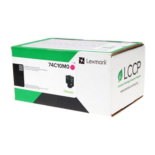 Picture of Lexmark 74C10M0 74C00MG) Magenta Toner Cartridge (3000 Yield)