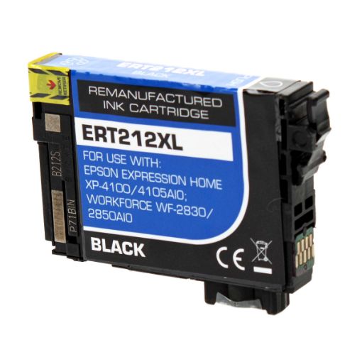 Picture of Remanufactured T212xl120 (Epson T212XL) High Yield Black Inkjet Cartridge (500 Yield)