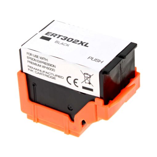 Picture of Remanufactured T302XL020-S (Epson 302XL) High Yield Black Ink Cartridge (550 Yield)