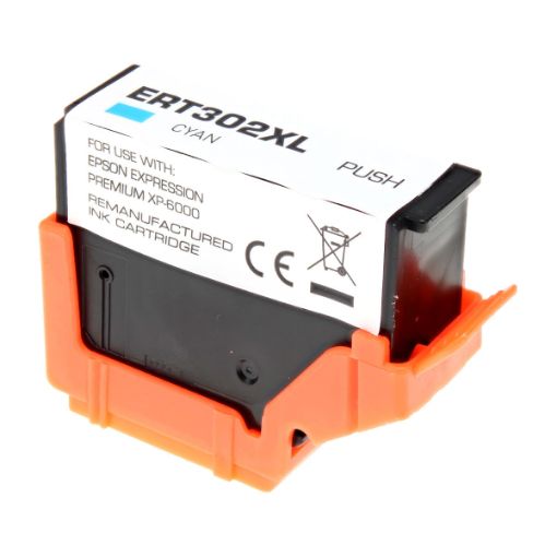 Picture of Remanufactured T302XL220-S (Epson 302XL) High Yield Cyan Ink Cartridge