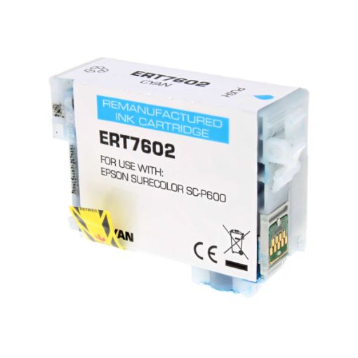 Picture of Remanufactured T760220 (Epson 760) Cyan Ink Cartridge (32 ml)
