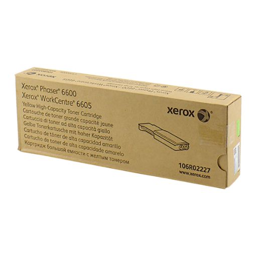 Picture of Xerox 106R02227 High Yield Yellow Toner (6000 Yield)