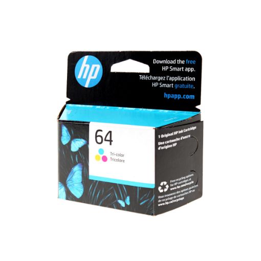 Picture of HP N9J89AN (HP 64) Tri-Color Ink Cartridge (165 Yield)