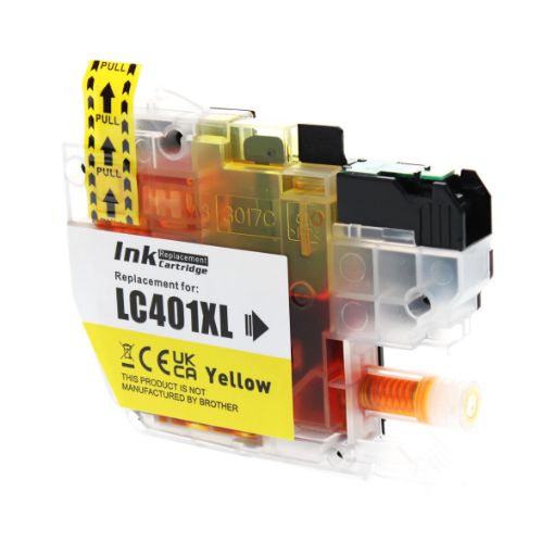 Picture of Compatible LC401XLY High Yield Yellow Ink Cartridge